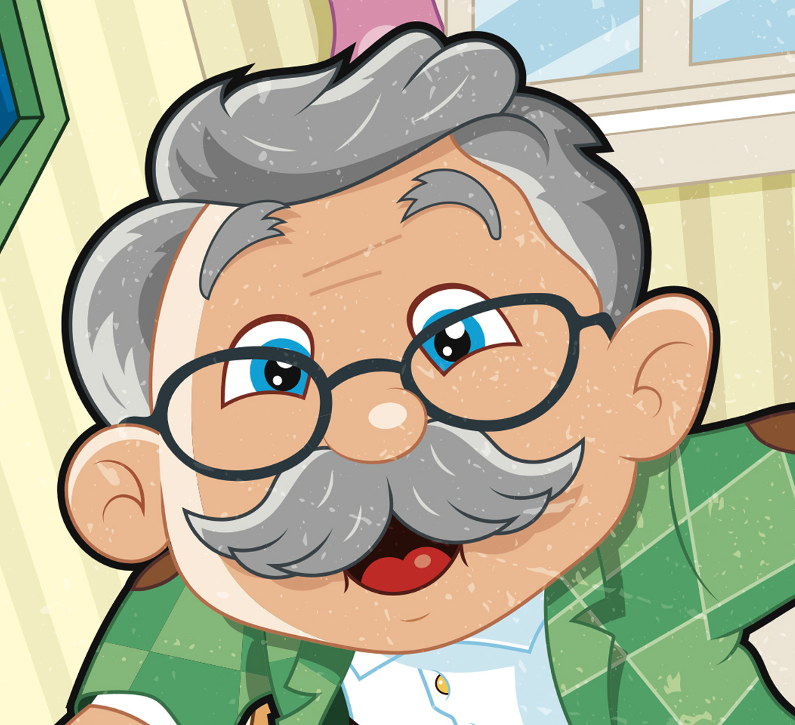 meet the characters - grandad