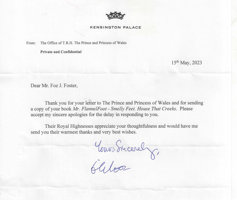 A letter from the Prince and Princess